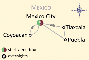Pilgrimage to Mexico City & Guadalupe Map
