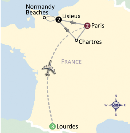 Lourdes Land Map