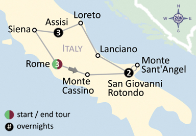 Italy Land Map