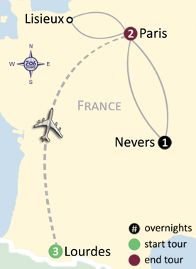 Lourdes Land Map